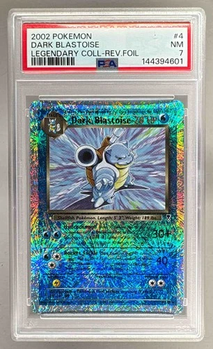 4601 Dark Blastoise 2002 Pokemon Legendary #4 Reverse Holo PSA 7