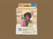 20 Sheets - HP Sprocket Select 20 Pack 2.3x3.4, One Packet Opened, See Pics