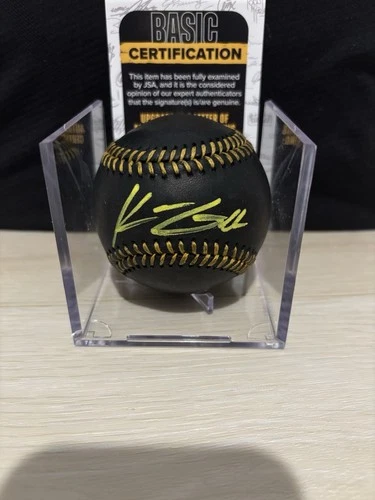 Konnor Griffin Signed ROMLB Black Baseball Pittsburgh Pirates Auto JSA COA
