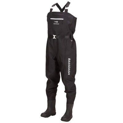 BASSDASH 3D Boot Foot Game Wader Ultra High 2X-Large 11-12, Black Plaid