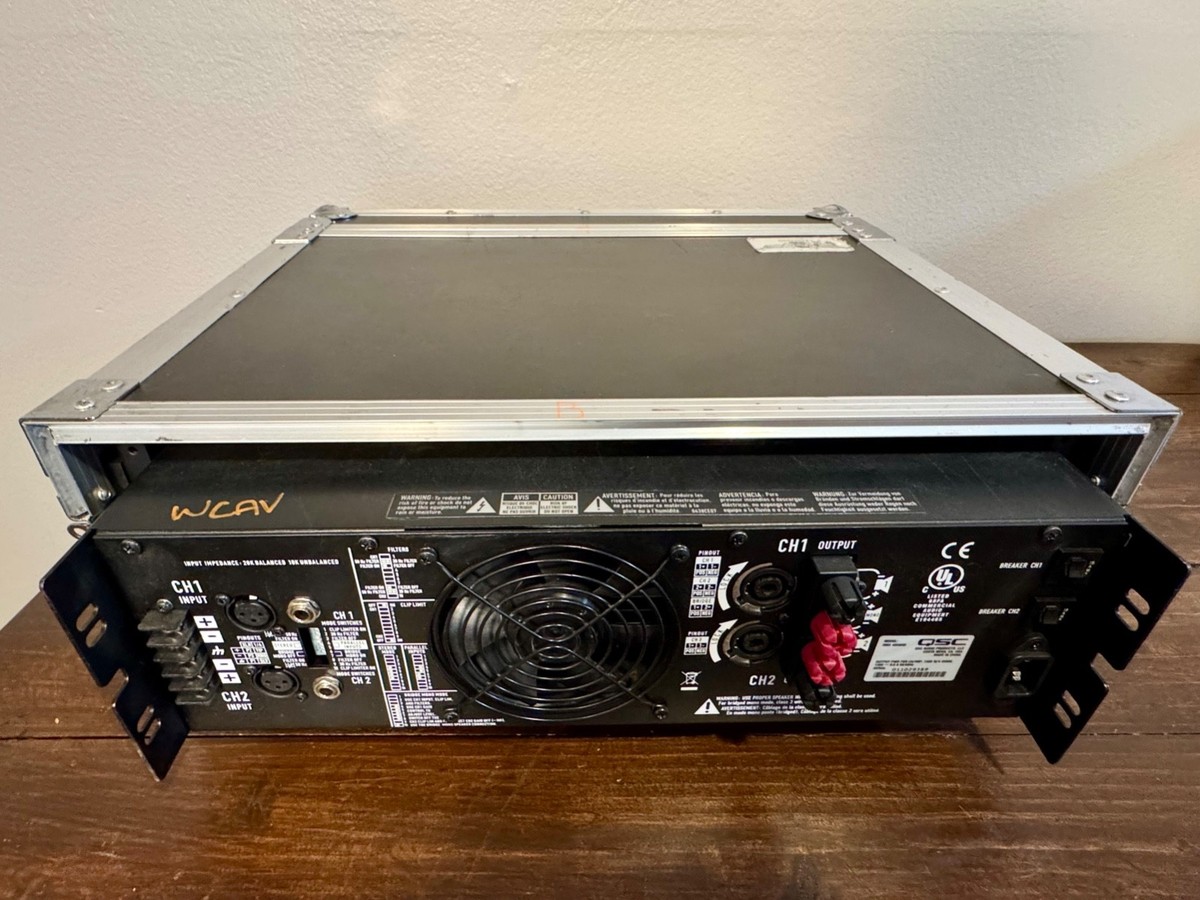 QSC RMX 4050HD Audio Amplifier With Rack Mount Road Case | eBay