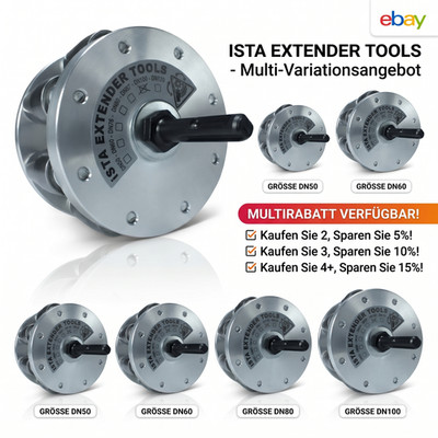 ISTA TOOLS Rohraufweiter SDS Plus Fallrohraufweiter Regenrohr Expander DN50-120