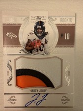 2020 Panini National Treasures - Crossover Rookie Patch Auto Jerry Jeudy 62/99