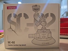  Ulanzi SC-02 Camera Suction Cup Mount Arm Bracket For DSLR & Action Cameras