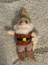 Vintage DOC Dwarf Plush Mini Bean Bag Toy Snow White Orig Tags Disney Store