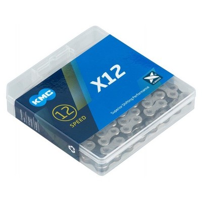 KMC X12 silber-schwarz Kette x126 12 s + Clip