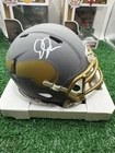 Justin Jefferson Minnesota Vikings Signed Slate Mini Helmet Beckett COA