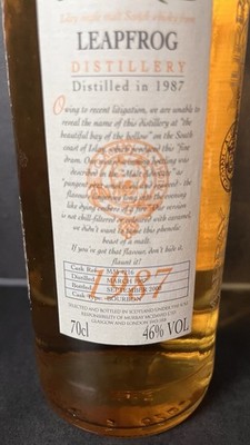 Murray McDavid Leapfrog 1987 0,7 Liter 70 cl 46% Whiskey Sammlung