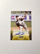 2020 LEAF DRAFT AUTOGRAPHS RC #AJE1 JAKE EDER RETAIL GOLD LOS ANGELES DODGERS