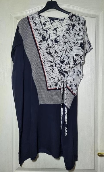 Women French Connection Dress White Silk 34 / XS /