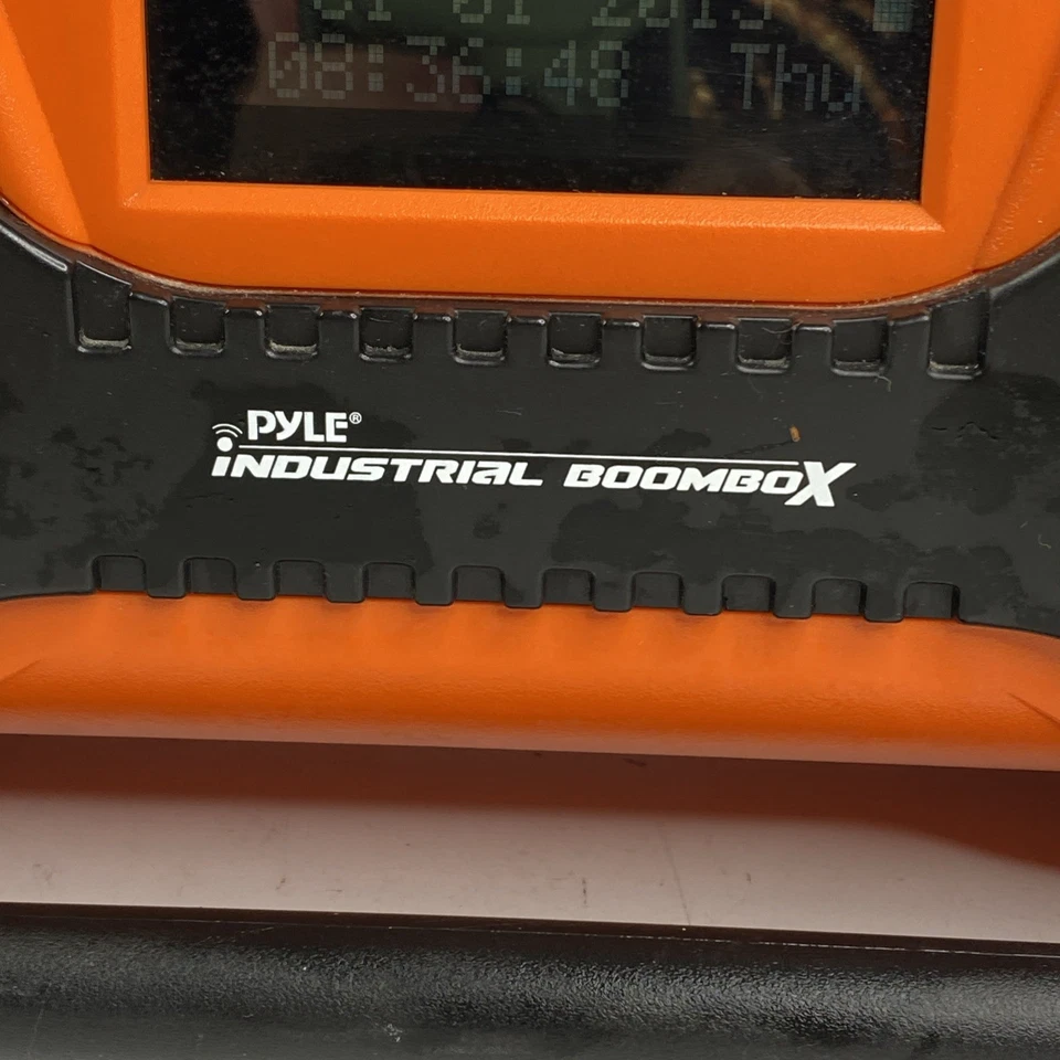 Pyle Audio PJSR350 坚固便携式作业现场蓝牙扬声器 带调频收音机 橙色 — 第 3/4 张图片