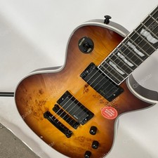 Heavy Metal Solid Electric Guitar Brown Burst Top Bone Nut HH Active Picups