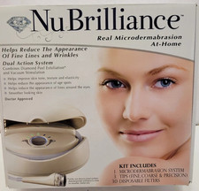 New NuBrilliance Professional In-Home Microdermabrasion Kit Dual Action