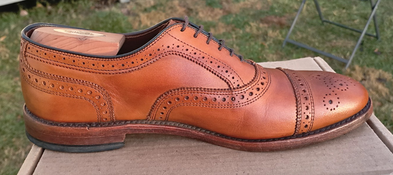 Allen Edmonds Strand 9.5D Walnut Brown Oxfords US… - image 9