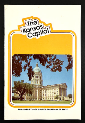 1970s Kansas State Capitol Government History Info Topeka Vintage Travel Booklet