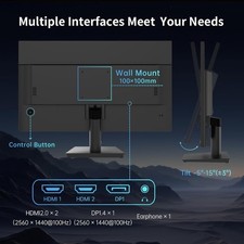 KTC 27 Inch QHD(2560 * 1440) 100Hz Computer Monitor - IPS Panel Anti-Blue Light 7
