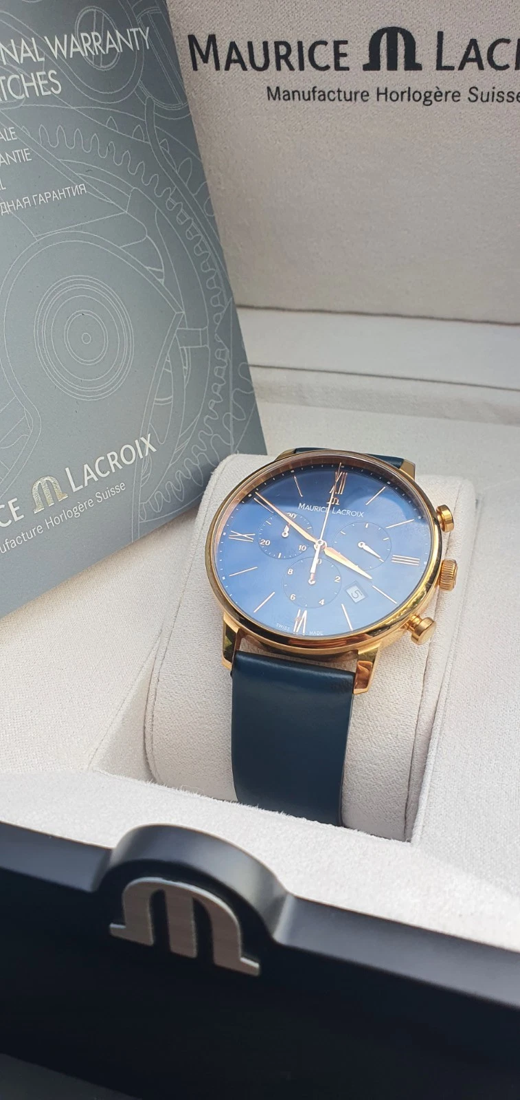 Maurice Lacroix Eliros Unisex Uhr Blau Zifferblatt Maurice Lacroix Eliros Unisex Uhr Blau Zifferblatt
