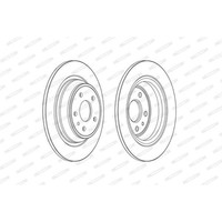 Ferodo 2X Bremsscheibe Hinten Ø302 Mm Voll FüR Ford Mondeo V Turnier CF 1.5