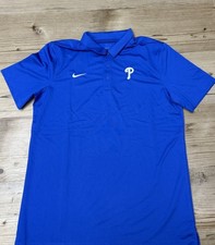 2025 Philadelphia Phillies Nike Team Issued Travel Polo Shirt Large Numbered