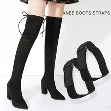 2pcs Knee Boots Straps AntiSlip Boots Fixed Belt Straps with 4pcs Adhesive Tapes
