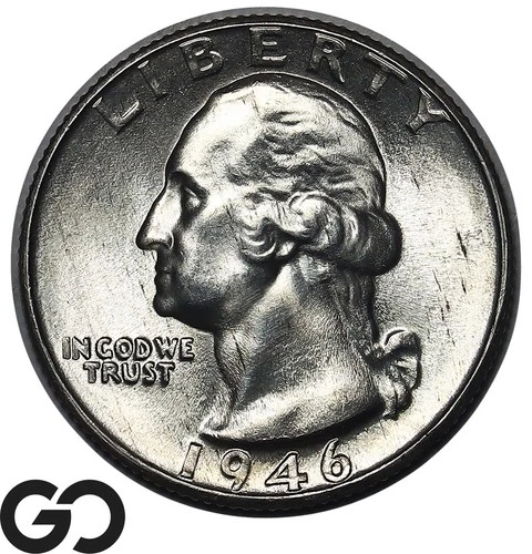 1946-D Washington Quarter, Premium Quality Superb Gem BU++