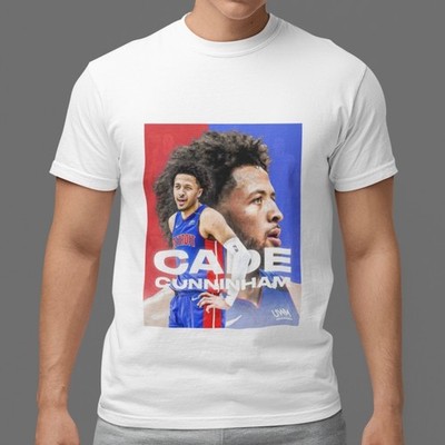 Cade Cunningham T-Shirt Detroit Basketball NBA Star Graphic Tee Fan Gift Top