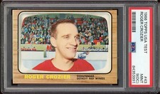1966 Topps USA Test Hockey #43 Roger Crozier PSA 9 (OC)