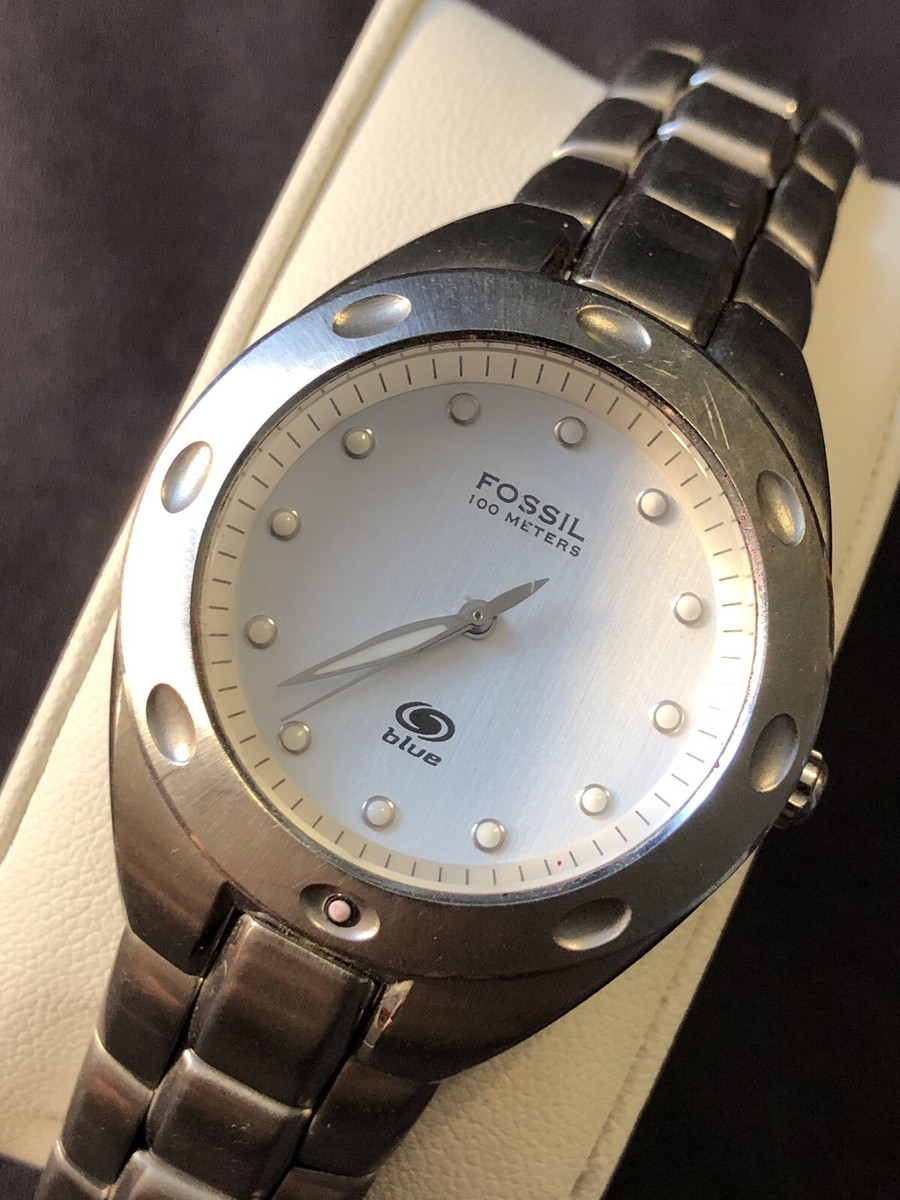 Steel Fossil Blue 100 Meters 330 Feet Precio Fossil Women's Blue