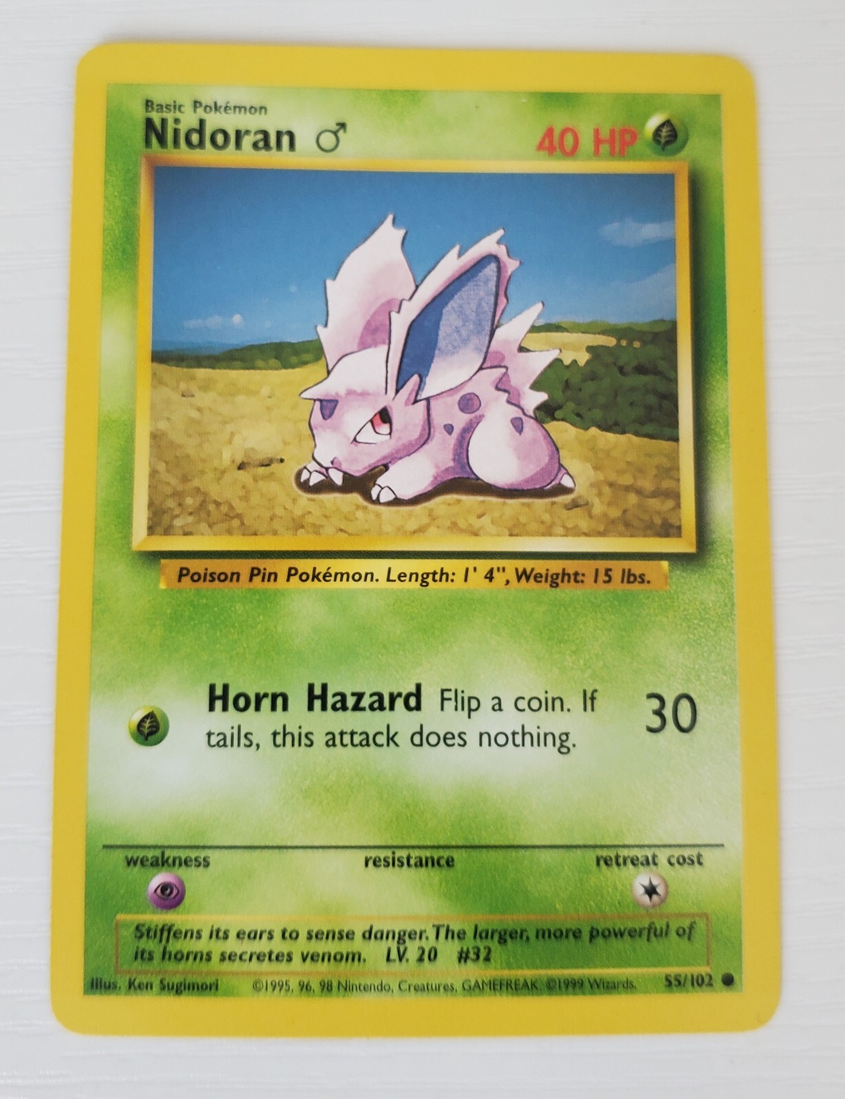 1995 Pokemon TCG NIDORAN 40HP 55/102 | eBay
