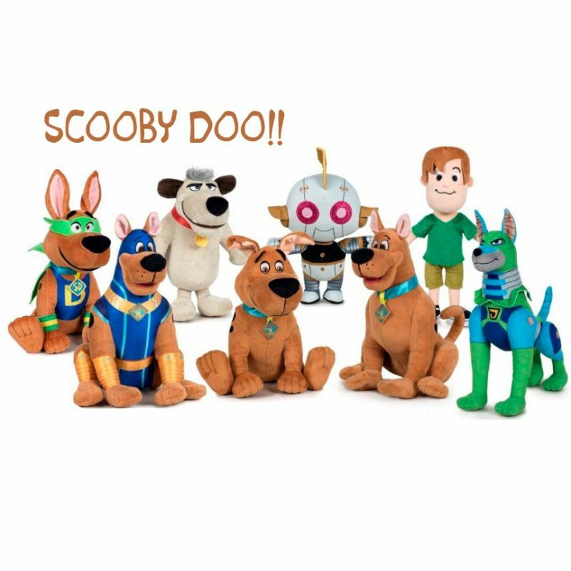 SCOOBY DOO PELUCHE S3 28CM ORIGINALE QUALITA' SUPERSOFT-8ASSORTITI