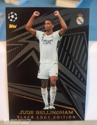 Match Attax Extra 23/24 Bellingham Black Edge Real Madrid Champions League #256
