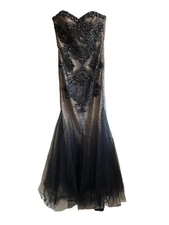 Aspeed USA Beautiful Hand-Beaded Evening Gown/Maxi Dress Size XS