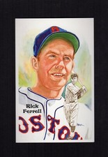 #187 RICK FERRELL, Red Sox/Senators/Browns ~ Perez-Steele HOF postcard #/10,000