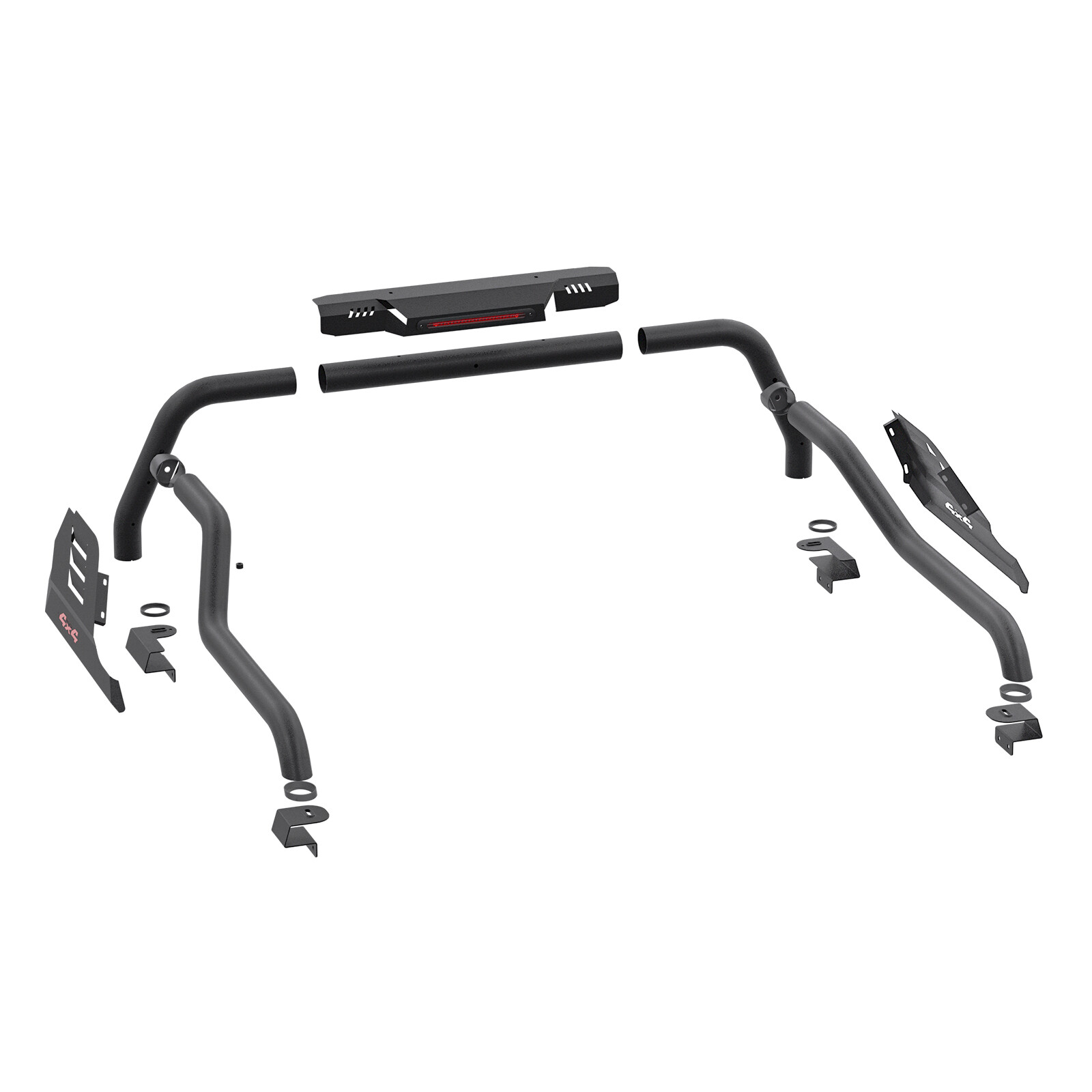 Adjustable Truck Bed Chase Rack Roll Bar w/ Pallet For For 05-24 Toyota Tacoma