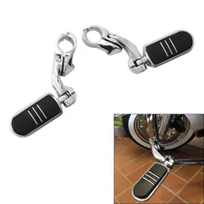 1-1/4" Short Angled Adjustable Highway Foot Peg Mount Fit For Harley Road King