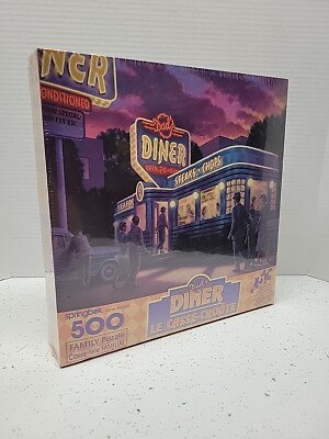 Dad's Diner Le Casse-Croute 500 Piece Family Puzzle - New