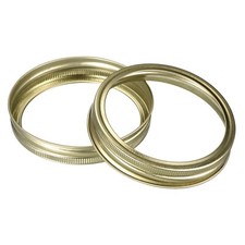 Canning Jar Rings - Regular Mouth (Metal Bands Only) - Lot of 60 - MADE IN USA