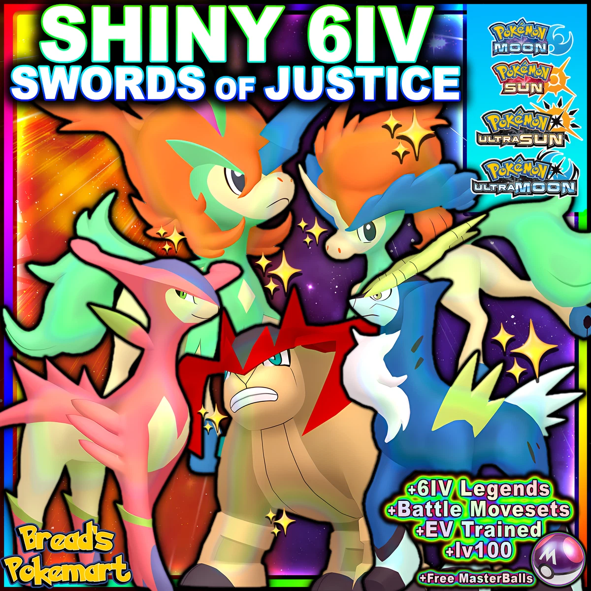 Pokemon Sword & Shield // SHINY 6IV KELDEO Regular (Instant Download)