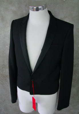 HUGO BOSS SAKKO AKIL 48 M FRACK JACKET BLAZER 38R VESTON BLACK tailcoat wedding