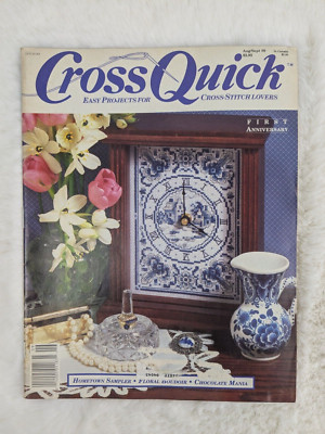 Cross Quick Magazine: Easy Projects For Cross Stitch Lovers Aug/Sep 1989