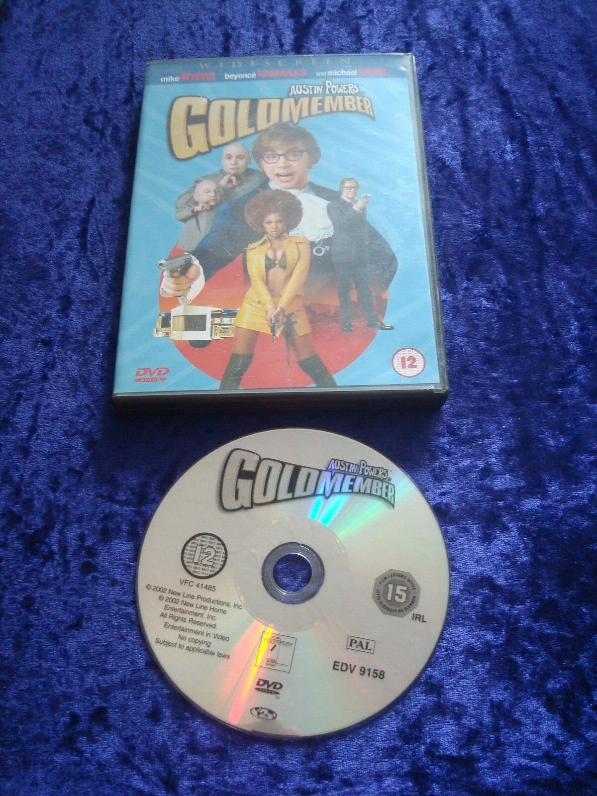 DVD AUSTIN POWERS GOLDMEMBER SPOOF COMEDY MYERS CAINE UK REGION 2 WIDESCREEN