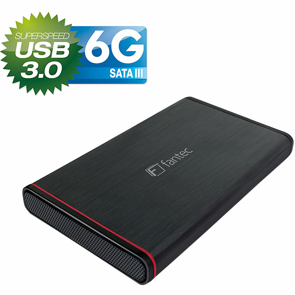 INL Storage Box esterno, USB 3.0, 1x HDD/SDD 2,5" SATA 6G, alluminio nero, Fant