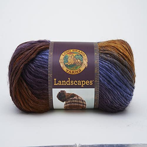 Lion Brand Yarn Filo 545 – 109, colore blu acciaio, Altro, Mountain (B1t)