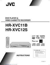 JVC HR-XVC11B HR-XVC12S VCR Owners Instruction Manual Reprint