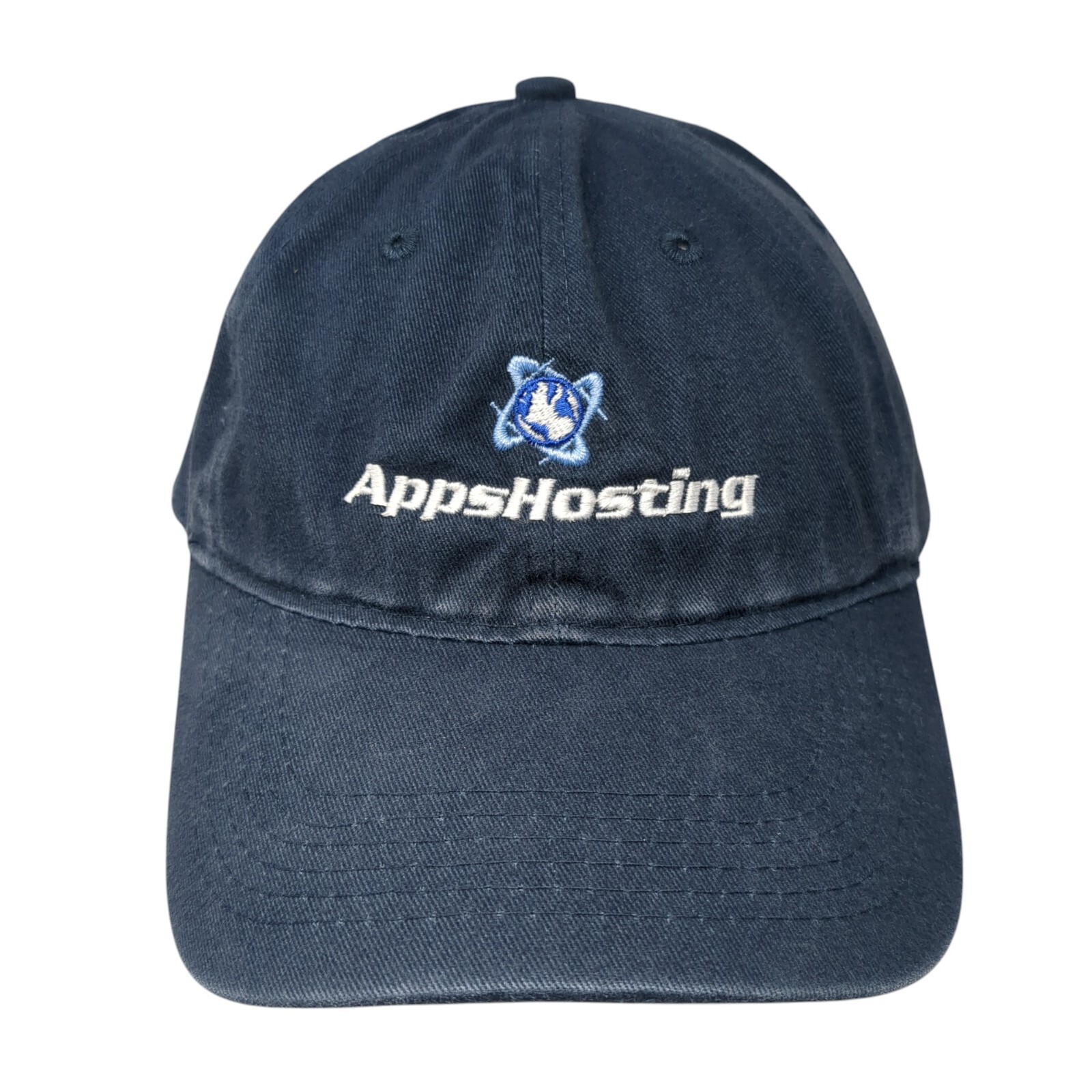 AppHosting Slideback Hat Blue One Size Adjustable Embroidered Port & Company