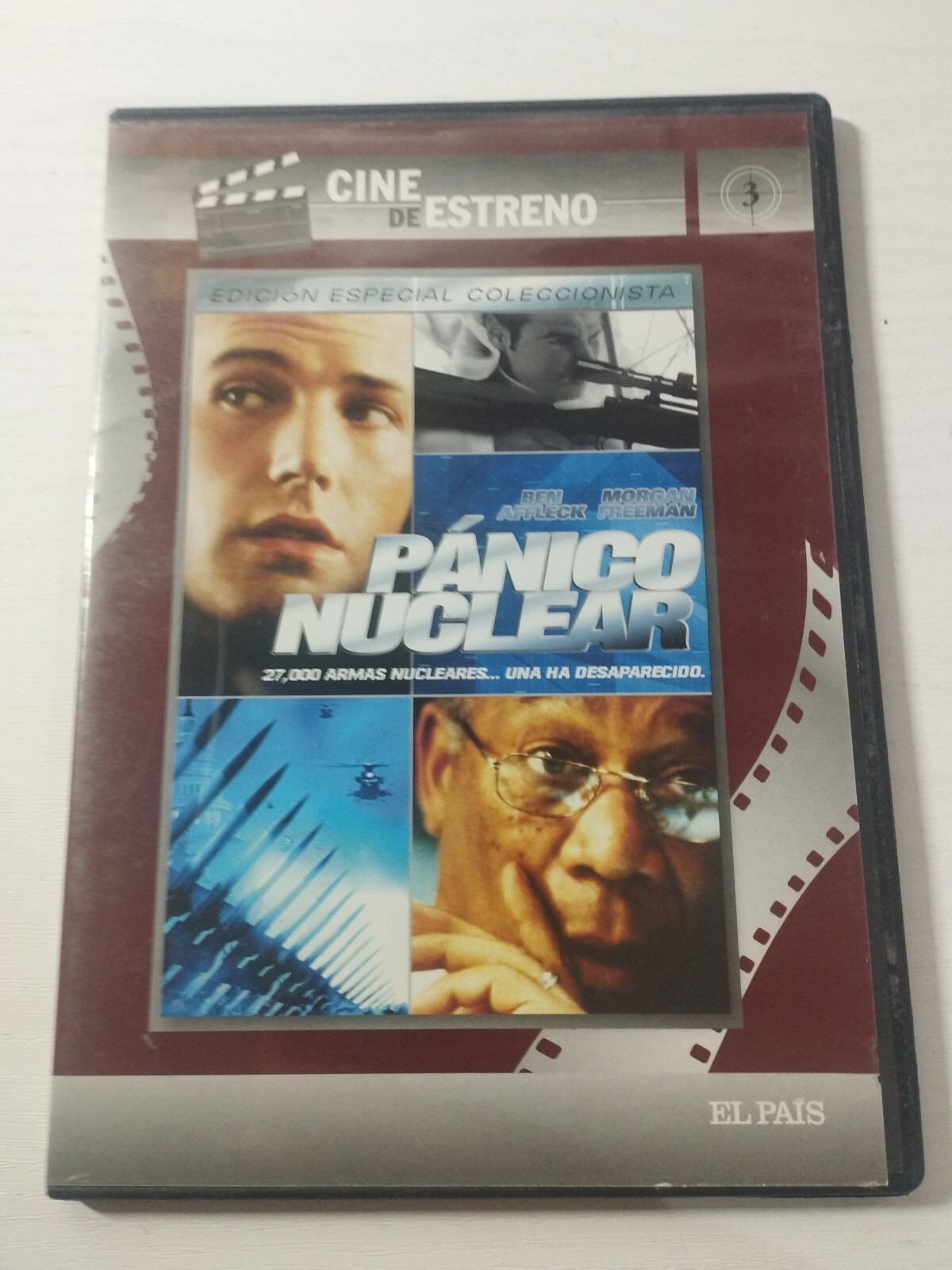Nuclear Panic DVD Slim Ben Affleck Morgan Freeman Spanish English Region 2