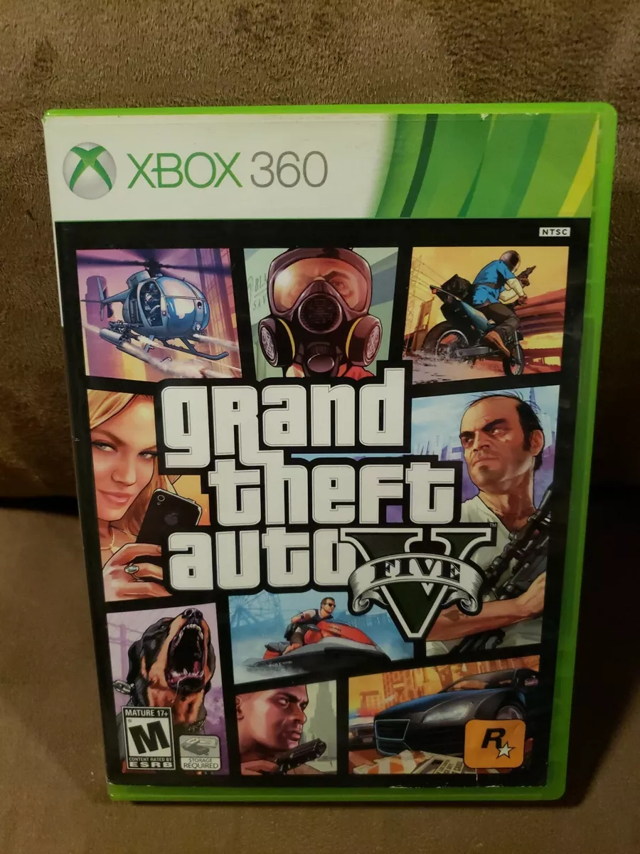 Grand Theft Auto V GTA 5 Xbox 360 - Tested - Fast Free Shipping