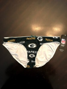 Green Bay Packers New Women S Medium Bikini Underwear Panty Football Nfl Nwt Ebay
