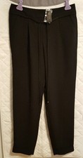 The Limited Juniors Size 2 Regular Black Tapered Cuffed Dress Pants Ins 29 NWT