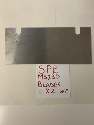 Blades X 2 New, 23 X 8cm Sinex SPE MS230 Floor Tile Machine, Also Sell Spares